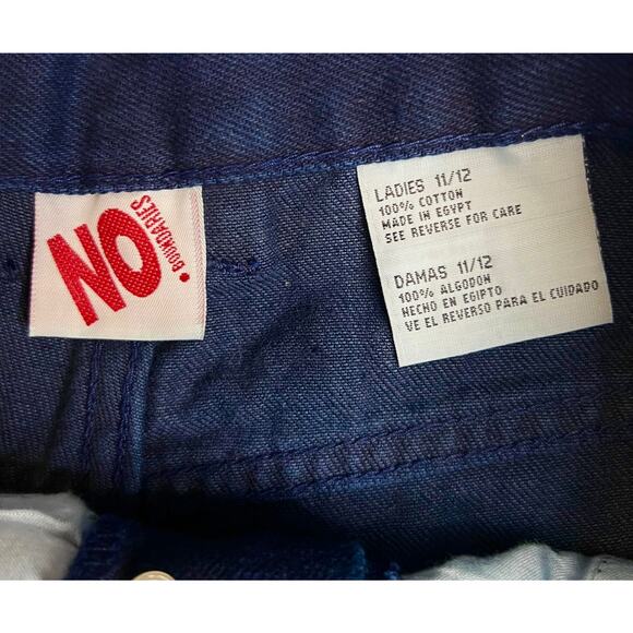 Vintage Y2K No Boundaries High Waist Denim Shorts Womens 11/12 Blue NWT 1997 - Picture 3 of 7